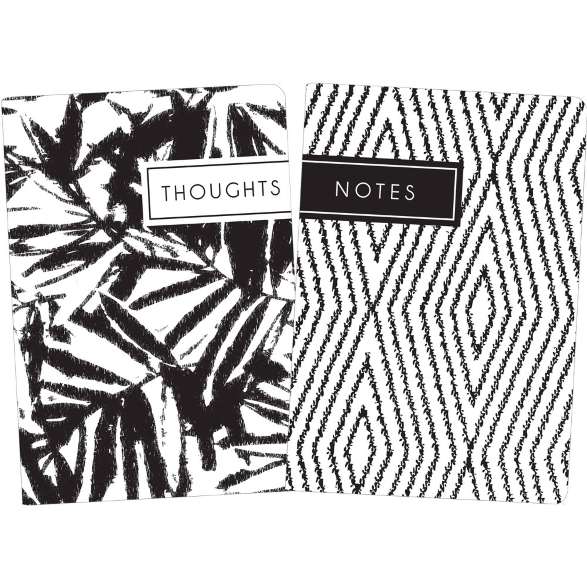 JAM Paper Bohemian Indigo Lightweight Hardcover Notebook, 2ct.